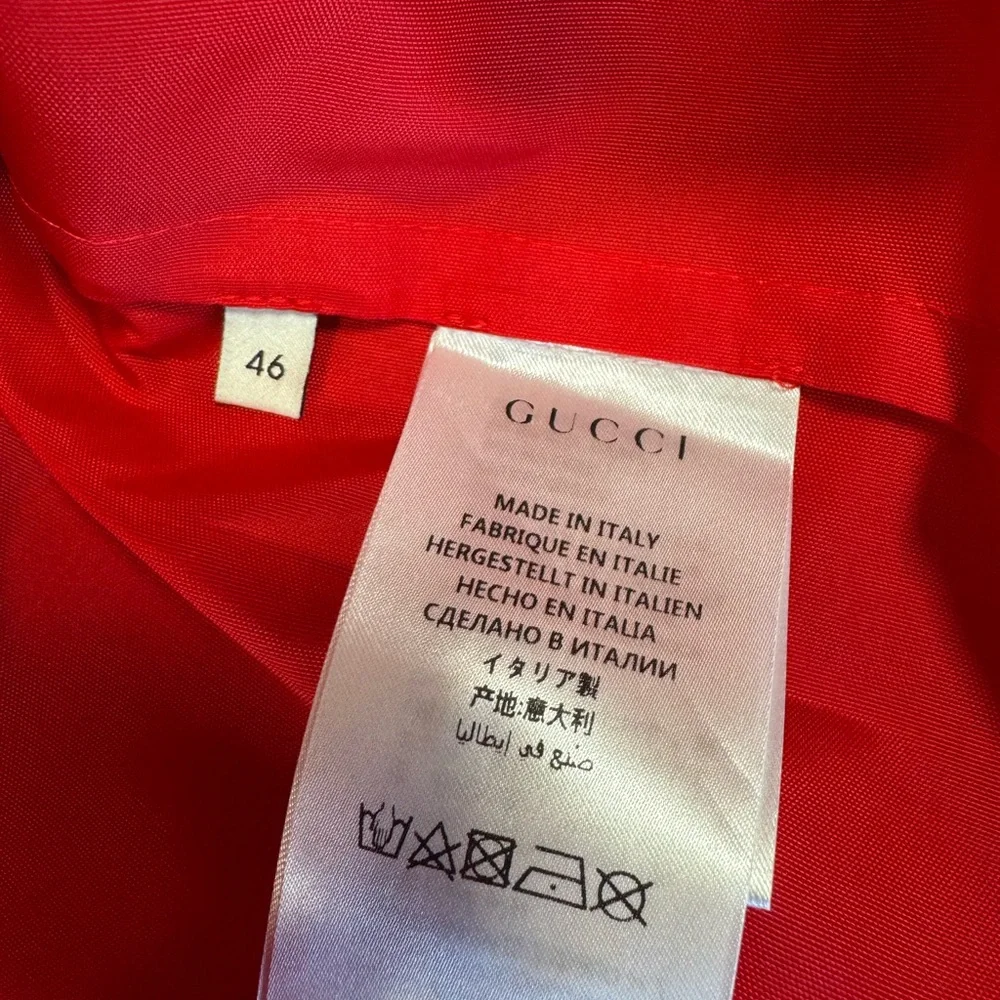 🛑SOLD🛑🚗GUCCI RED ANORAK POLYAMIDE OVERSIZED JACKET🚗 - Picture 10 of 10